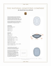 1.81 Ct. Zircon from Ceylon (Sri Lanka) 3 D Scan Report