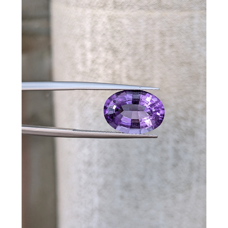 Brazilian Amethyst 9x7mm Oval Cut Natural Gemstone, 1.75 Carats, Heated, Purple