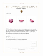 1.45 Ct. Spinel from Burma (Myanmar) Appraisal