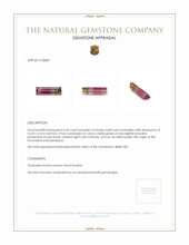 4.45 Ct. Tourmaline from Mozambique Appraisal