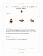 4.01 Ct. Zircon from Tanzania Appraisal