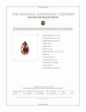 4.01 Ct. Brownish Orange Zircon from Tanzania Scan Report