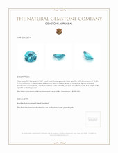 2.89 Ct. Apatite from Madagascar Appraisal