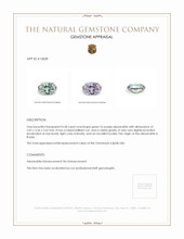 0.38 Ct. Alexandrite from Russia  Appraisal