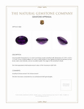 6.15 Ct. Amethyst from Brazil Appraisal