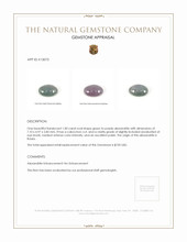 1.00 Ct. Cabochon Alexandrite from Russia  Appraisal