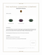 1.90 Ct. Cabochon Alexandrite from Russia Appraisal