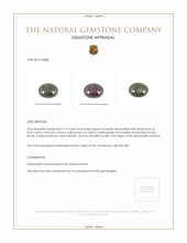 2.19 Ct. Cabochon Alexandrite from Russia  Appraisal