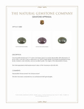 2.19 Ct. Cabochon Alexandrite from Russia Appraisal