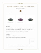 1.75 Ct. Cabochon Alexandrite from Russia  Appraisal