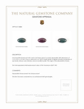 0.83 Ct. Cabochon Alexandrite from Russia  Appraisal