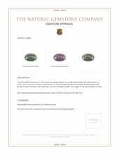 1.30 Ct. Cabochon Alexandrite from Russia  Appraisal