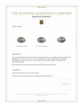 0.97 Ct. Cabochon Alexandrite from Russia Appraisal