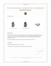 0.17 Ct. Alexandrite from Russia  Appraisal