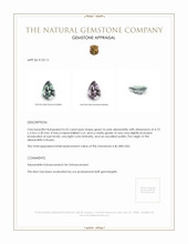 0.25 Ct. Alexandrite from Russia  Appraisal