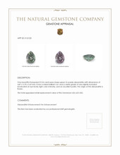 0.34 Ct. Alexandrite from Russia  Appraisal