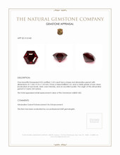 5.53 Ct. Almandine Garnet from Ceylon (Sri Lanka) Appraisal