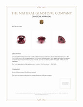 3.25 Ct. Zircon from Tanzania Appraisal