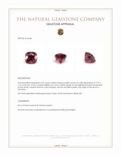 3.25 Ct. Zircon from Tanzania Appraisal