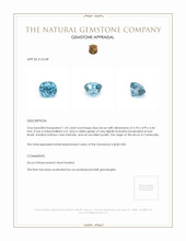 1.24 Ct. Zircon from Cambodia Appraisal