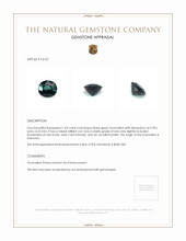 1.03 Ct. Tourmaline Appraisal