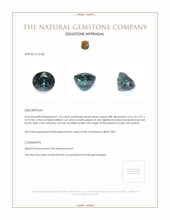 1.23 Ct. Spinel from Ceylon (Sri Lanka) Appraisal