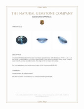 0.95 Ct. Greenish Blue Spinel from Ceylon (Sri Lanka) Appraisal