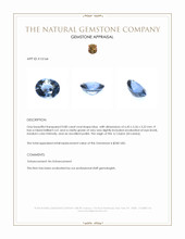 0.80 Ct. Blue Spinel from Ceylon (Sri Lanka) Appraisal