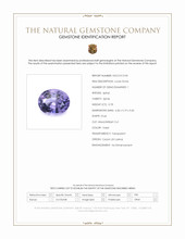0.78 Ct. Violet Spinel from Ceylon (Sri Lanka) Scan Report
