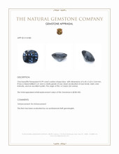 0.99 Ct. Blue Spinel from Ceylon (Sri Lanka) Appraisal