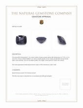 1.56 Ct. Purple Spinel from Ceylon (Sri Lanka) Appraisal