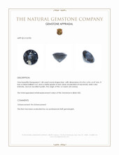 1.48 Ct. Blue Spinel from Ceylon (Sri Lanka) Appraisal