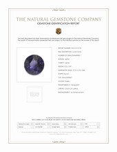 0.87 Ct. Purple Spinel from Ceylon (Sri Lanka) Scan Report