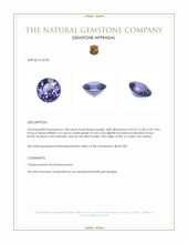 1.08 Ct. Purple Spinel from Ceylon (Sri Lanka) Appraisal