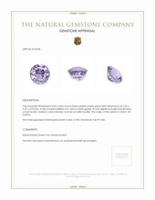 0.83 Ct. Spinel from Ceylon (Sri Lanka) Appraisal