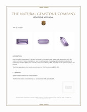 1.18 Ct. Spinel from Ceylon (Sri Lanka) Appraisal