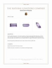 1.18 Ct. Spinel from Ceylon (Sri Lanka) Appraisal