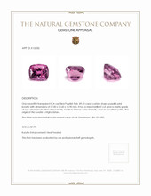89.75 Ct. Purplish Pink Kunzite from Afghanistan Appraisal