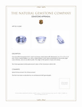 0.81 Ct. Spinel from Ceylon (Sri Lanka) Appraisal