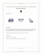 0.83 Ct. Purplish Pink Spinel from Ceylon (Sri Lanka) Appraisal