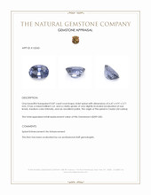 0.87 Ct. Violet Spinel from Ceylon (Sri Lanka) Appraisal
