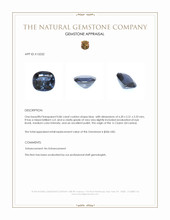 0.86 Ct. Blue Spinel from Ceylon (Sri Lanka) Appraisal