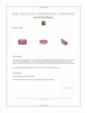 0.97 Ct. Spinel from Burma (Myanmar) Appraisal