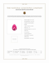 1.24 Ct. Cabochon Rubellite Tourmaline from Brazil Scan Report
