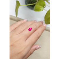 1.24 Ct. Cabochon Rubellite Tourmaline from Brazil Life Style