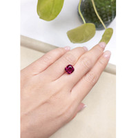 3.98 Ct. Rhodolite Garnet from Tanzania Life Style