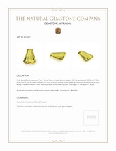 16.71 Ct. Quartz from Brazil Appraisal