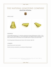 16.71 Ct. Quartz from Brazil Appraisal