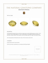 24.64 Ct. Quartz from Brazil Appraisal