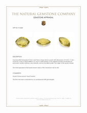 24.64 Ct. Quartz from Brazil Appraisal